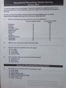Wiltshire Council Household Recycling Survey 1