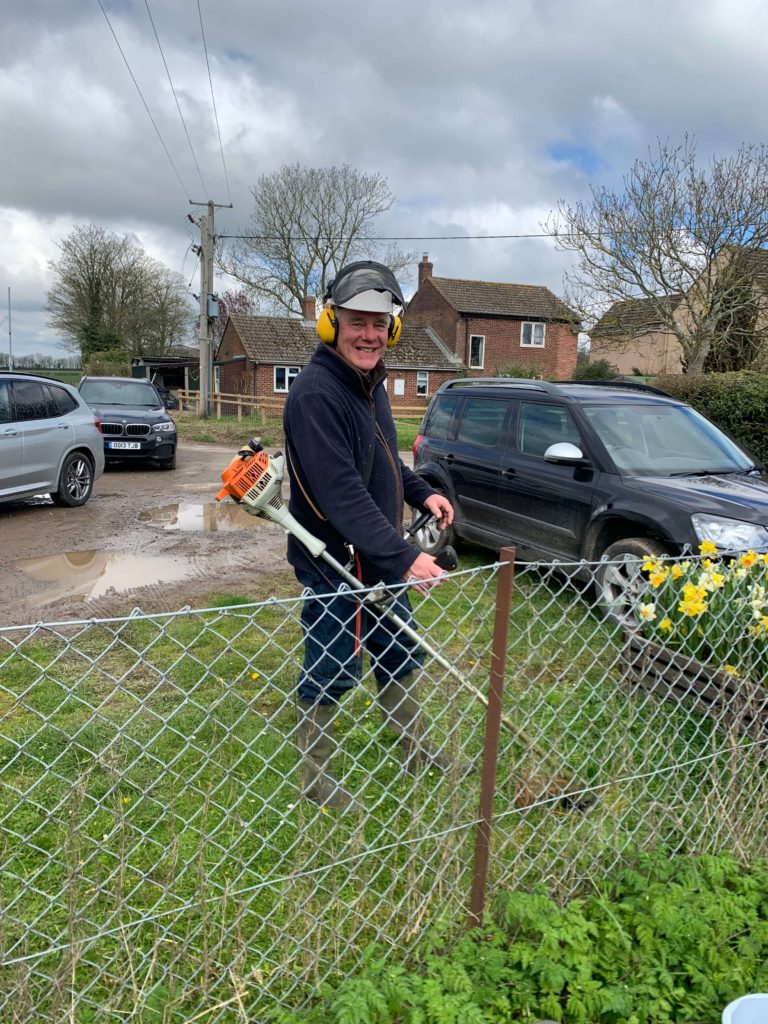 Saturday 15th April - Works on Everleigh Playground - Strimming